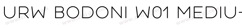 URW Bodoni W01 Mediu字体转换